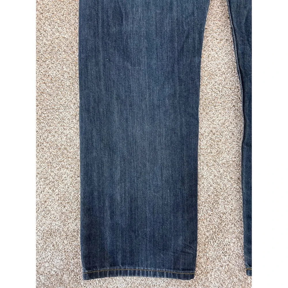 Levis 501 Original Fit Jeans Mens 34x30 Dark Wash Blue Straight Leg Button Fly
